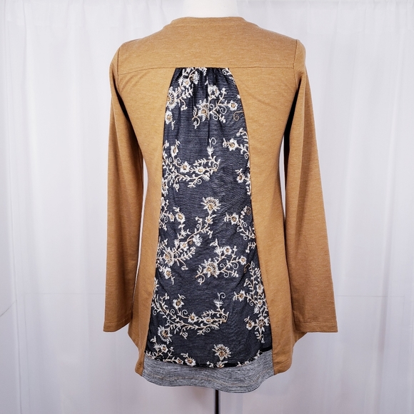 LOGO By Lori Goldstein Lace Sweatshirt Tunic XXS